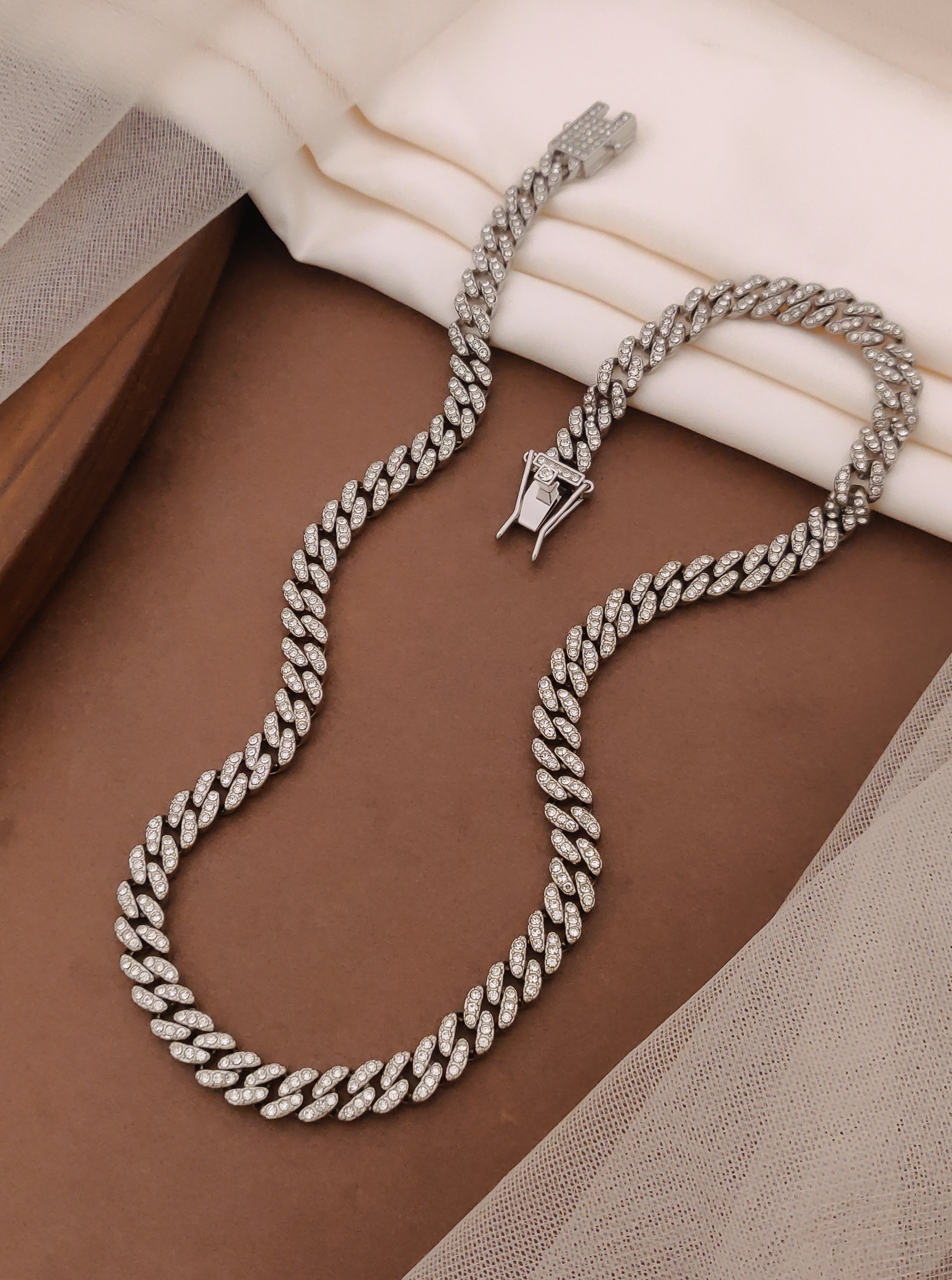Thrillz Stunning Silver Chain For Men Boys Women Gift Jewellery Accoccesories