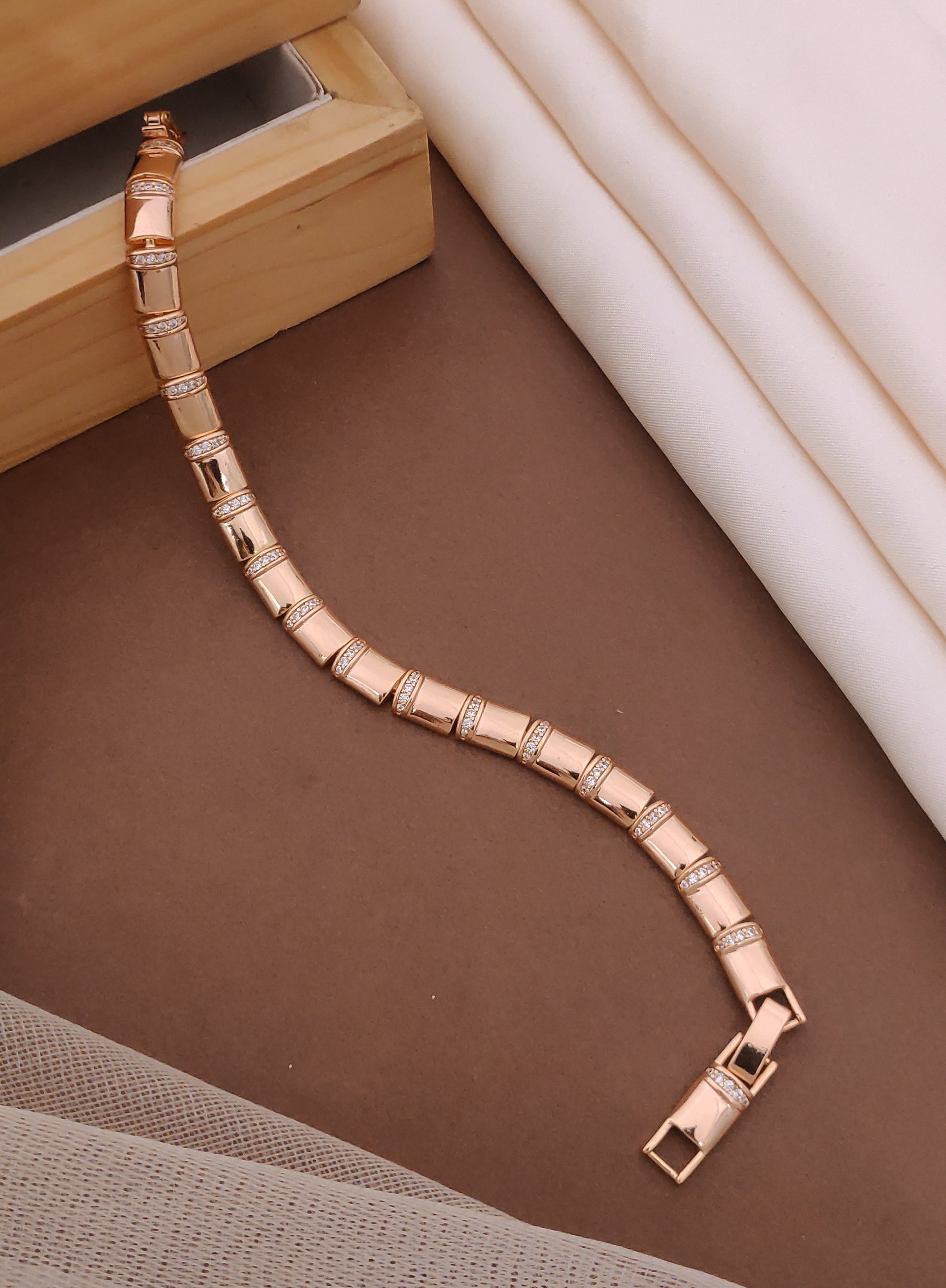 Rose Gold Polish Designer Xuping Bracelet